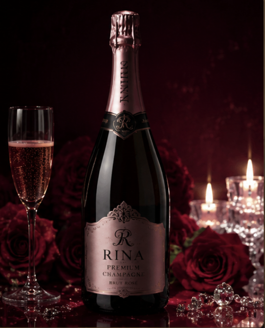 Premium Champagne bottle